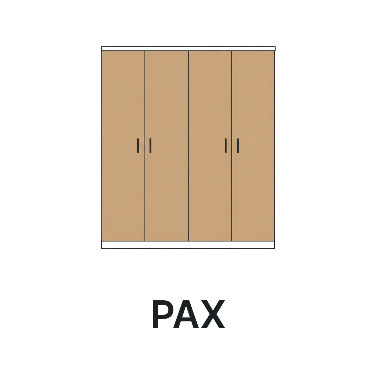 IKEA PAX Schrankfronten - Lack und Furnier