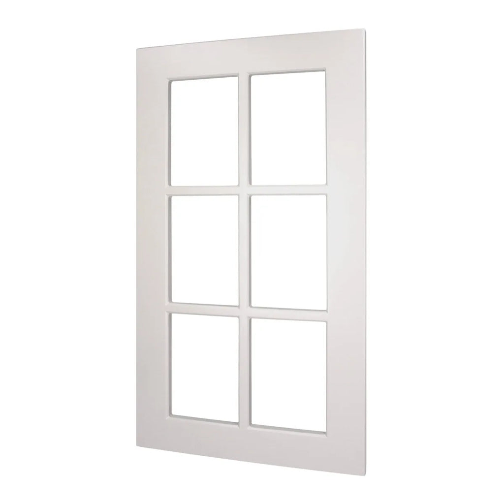 Front Witryna szpros do IKEA — biała ramka z 6 polami szprosów, packshot